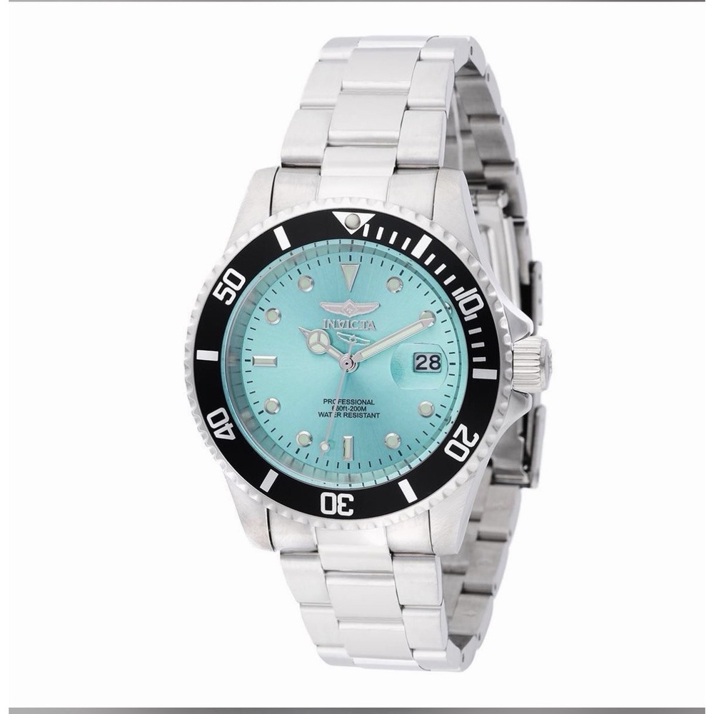 Invicta pro diver Men's watch tiffany blue face, black bezel 47356